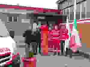 Donata una tavola spinale alla Croce Rossa Italiana Comitato Rossano 1 FOTO MOMENTO DONAZIONE TAVOLA CROCE ROSSA 2