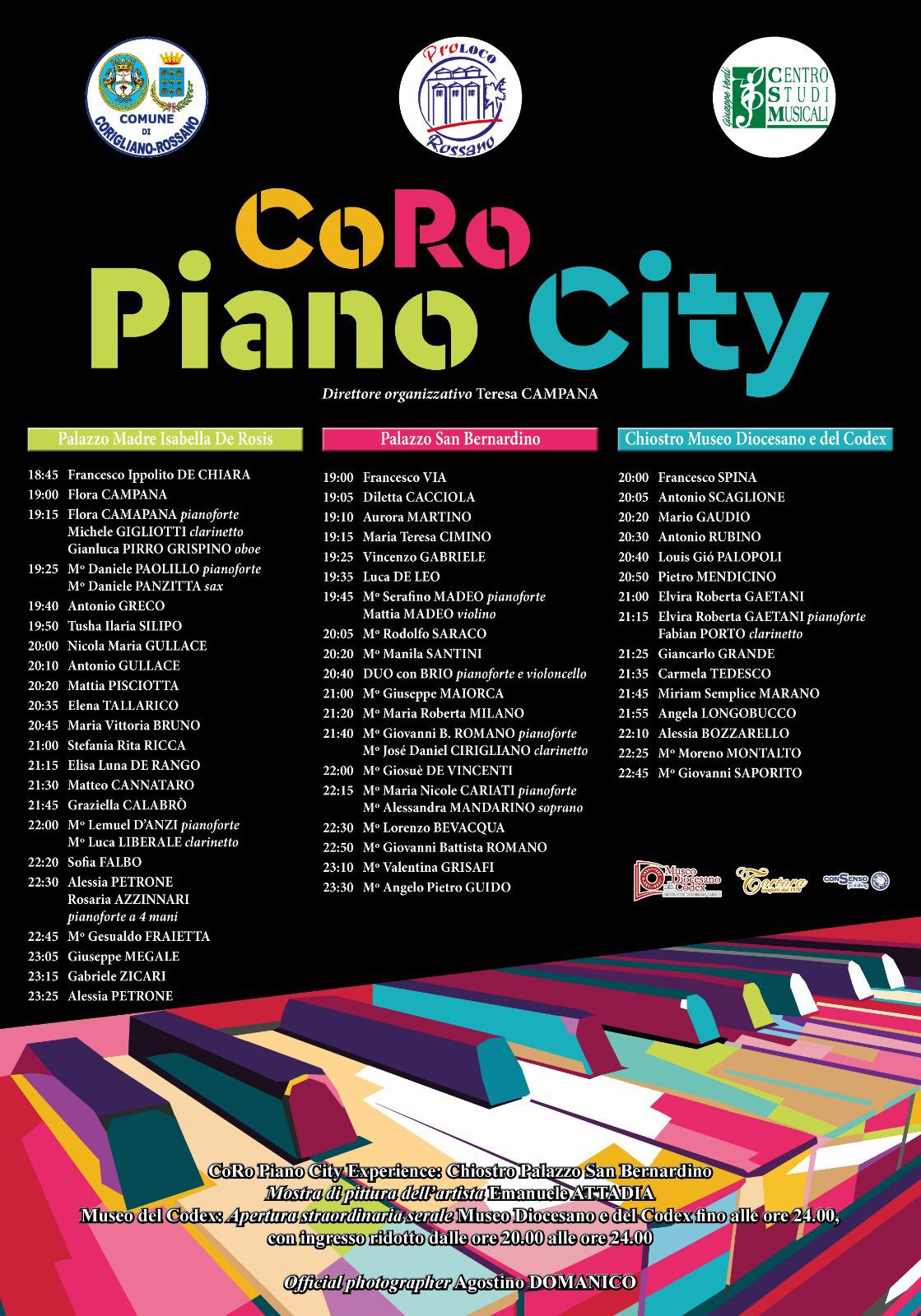 programma coro piano city