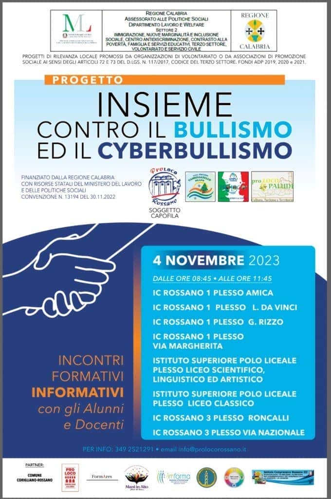 Contro il bullismo e cyberbullismo - 2023